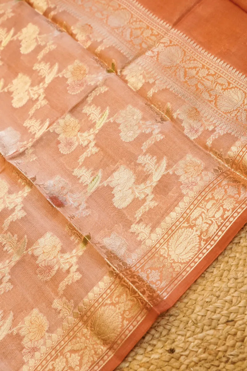 TISSUE SILK LITE FANTA COLOR UNSTITCHED SUIT MATERIAL