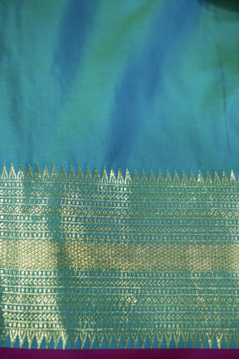 LEMON YELLOW COLOR BANARASI SILK SAREE