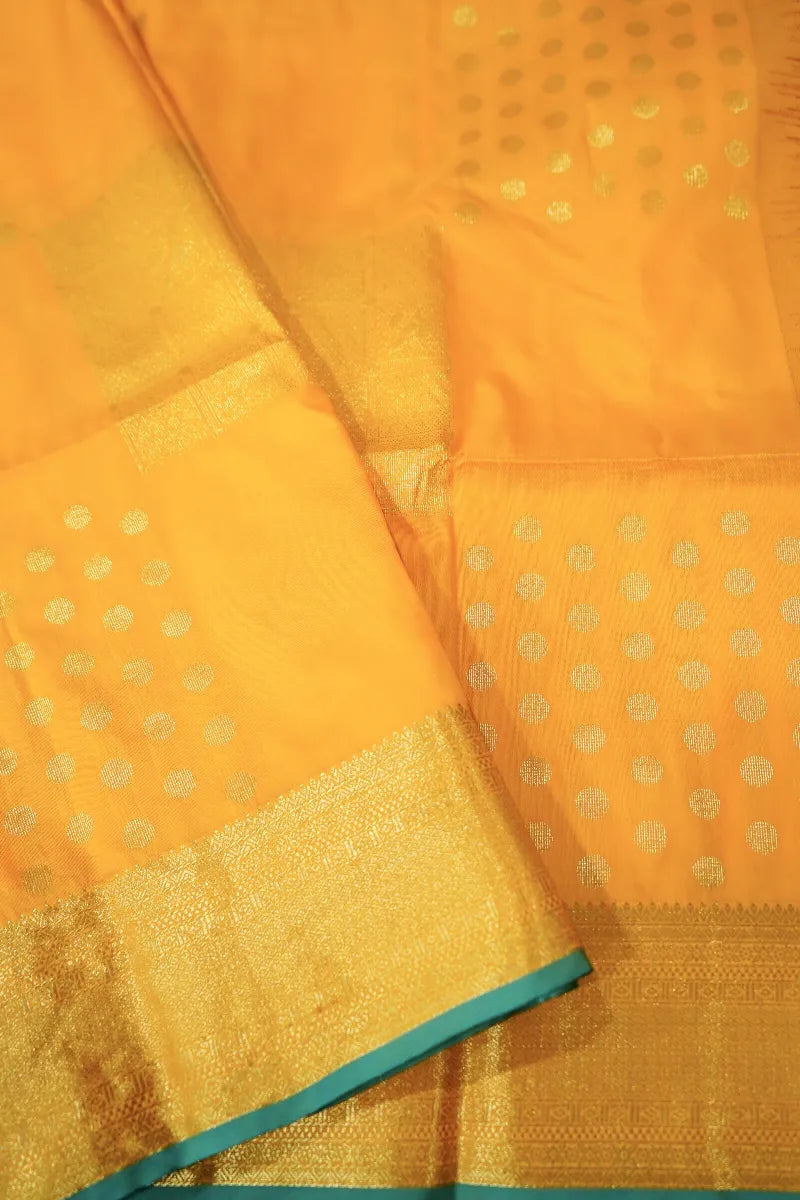 YELLOW COLOR BANARASI SILK SAREE