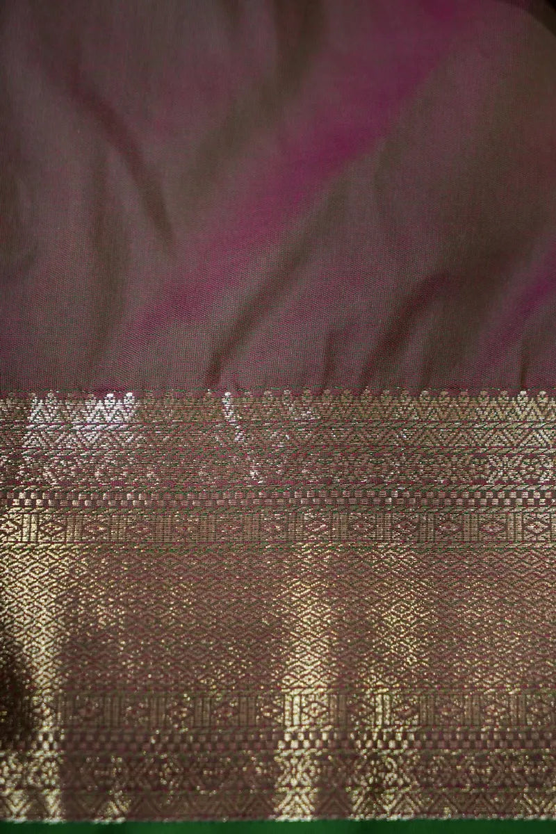 GAJARI COLOR BANARASI SILK SAREE