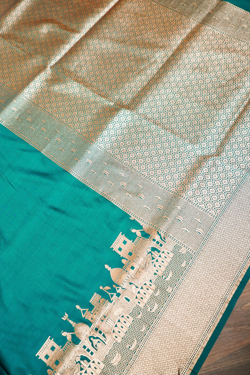 KAASHI GHAT DESIGN Product Information
Product code
0011015200(GHAT -V-765)
Fabric
Banarasi silk
Saree Colour
Rama Green
Blouse
Rama Green
Care instructions
DrKAASHI GHAT DESIGNSaree