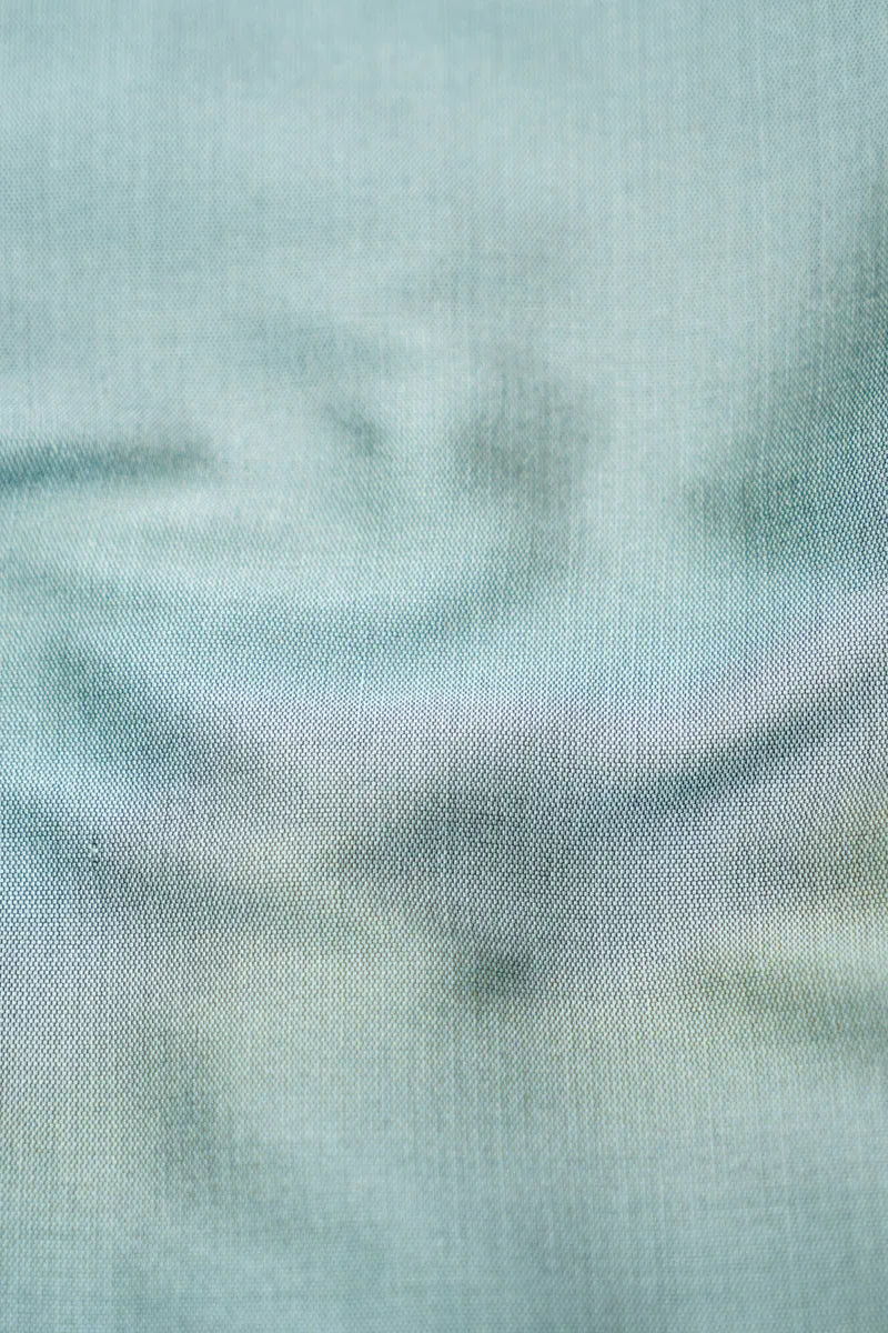 BANARASI SILK PEACOCK BLUE WITH GREY COLOR UNSTITCHED SUIT MATERIAL