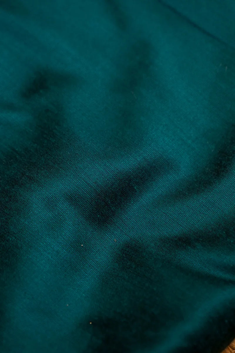 COTTON SILK ELECTRIC BLUE COLOR UNSTITCHED SUIT MATERIAL