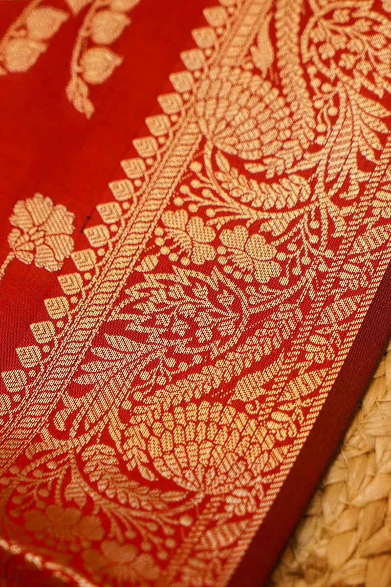 BANARASI SILK MAROON COLOR UNSTITCHED SUIT MATERIAL