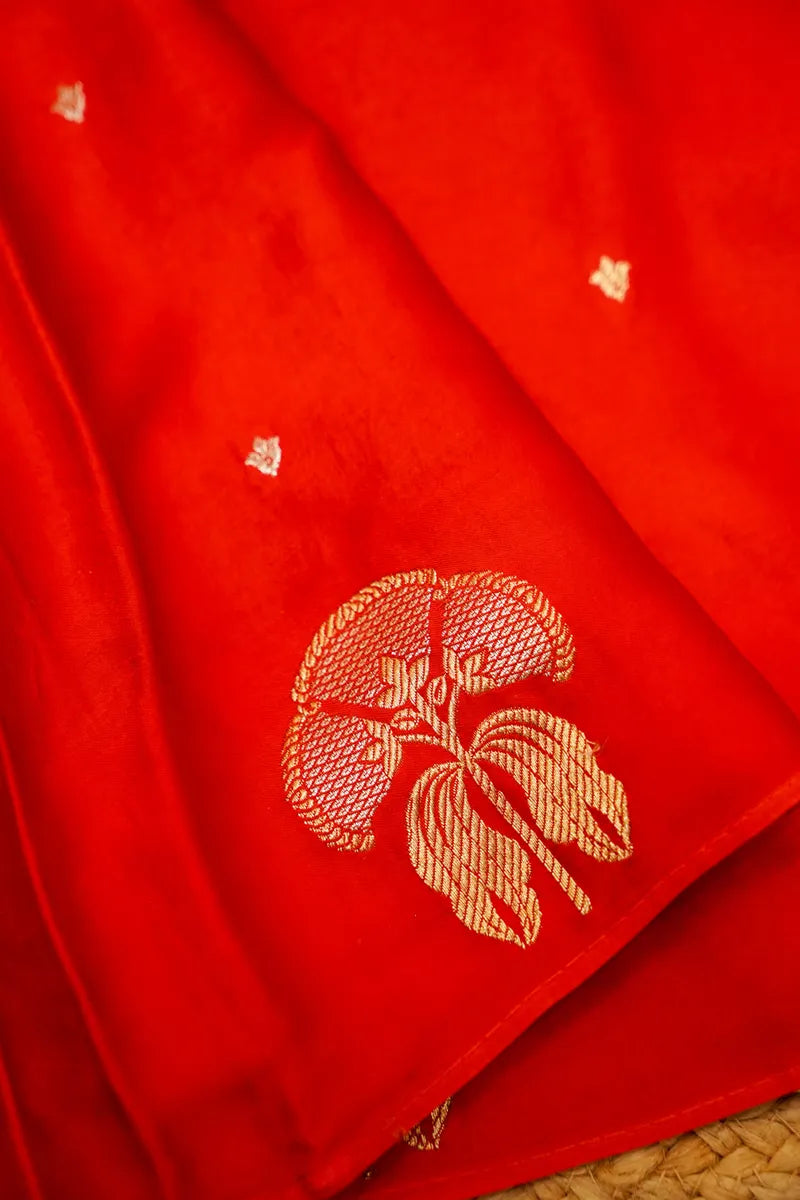 RED COLOR CREPE SILK SAREE