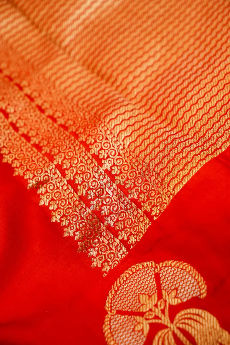 RED COLOR CREPE SILK SAREE