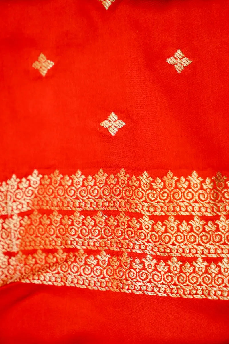 RED COLOR CREPE SILK SAREE