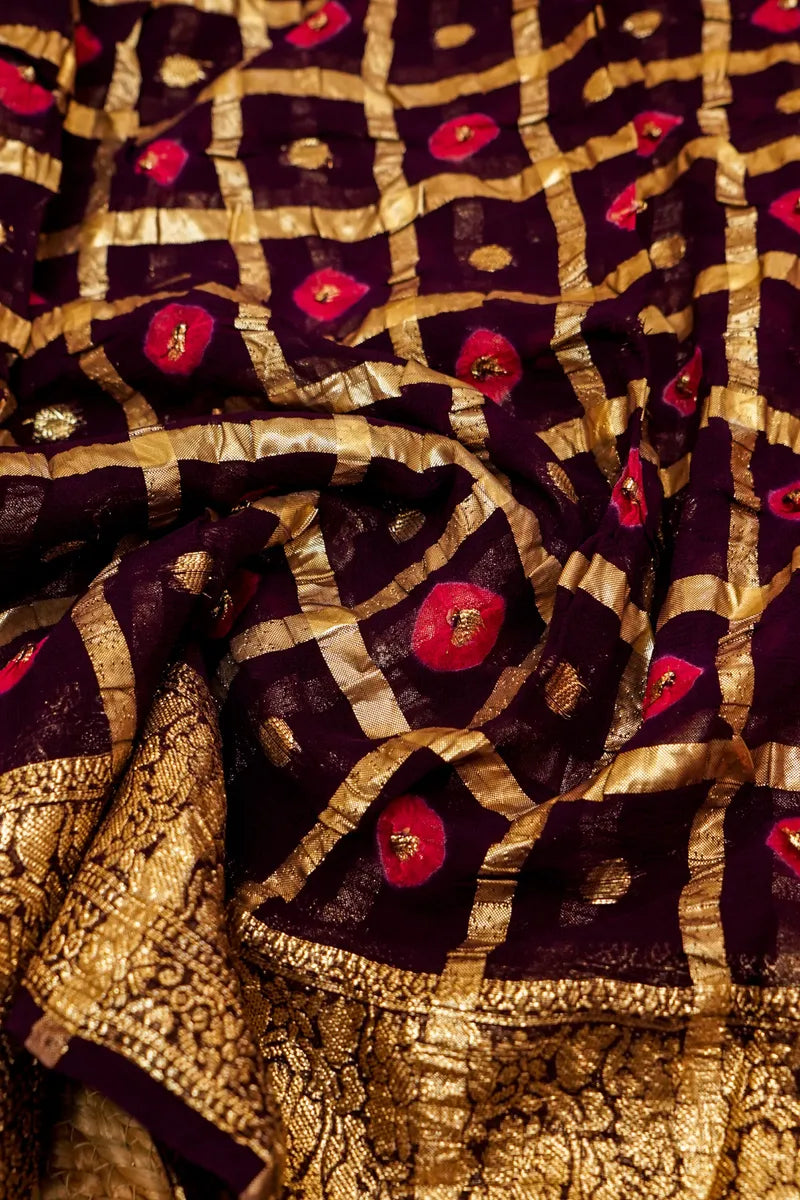 NAVY BLUE COLOR GEORGETTE SILK SAREE
