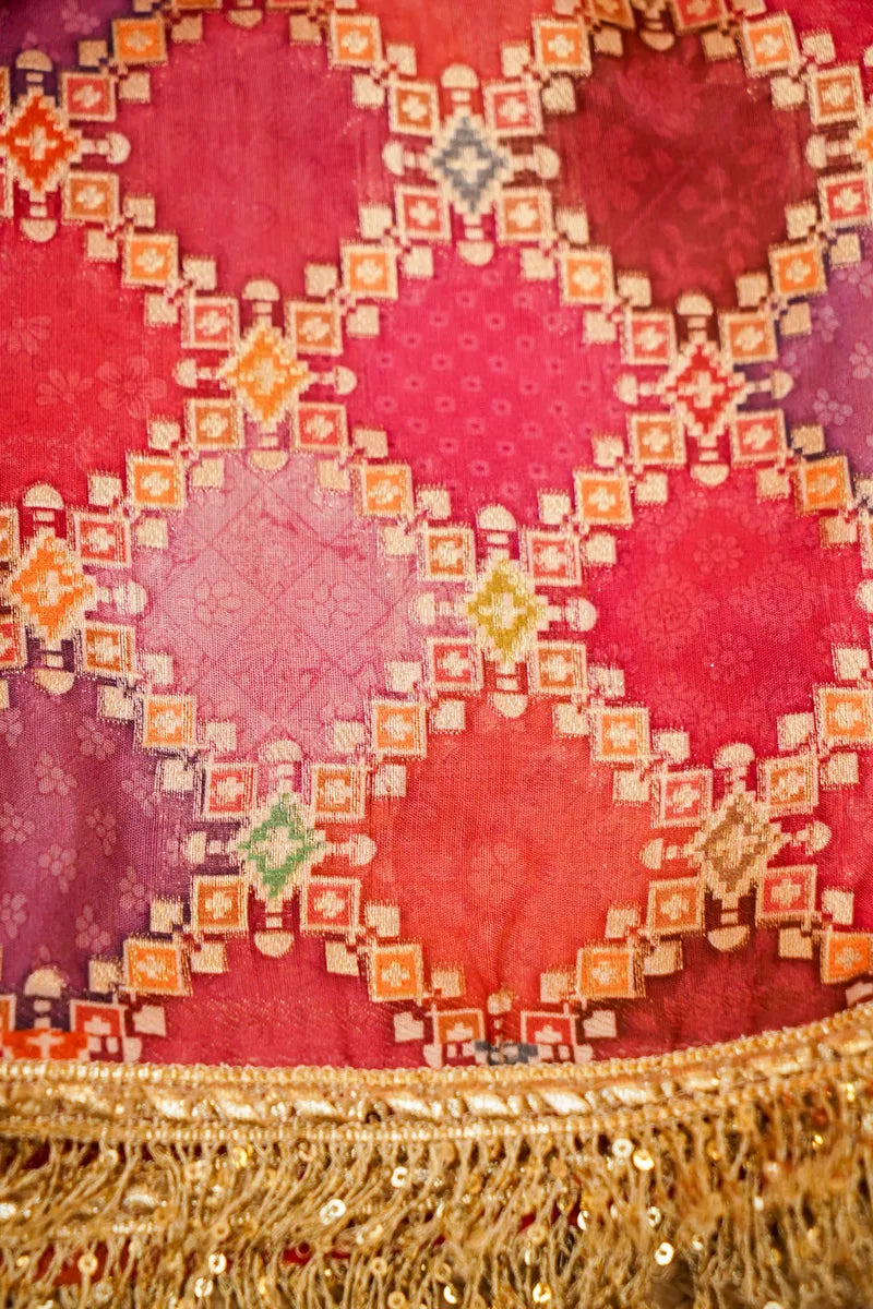 RED COLOR DOLA SILK SAREE