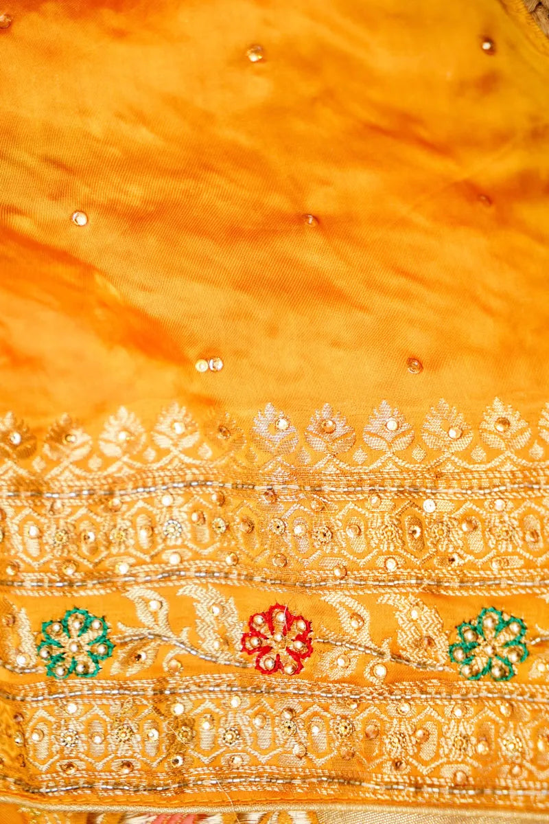 YELLOW COLOR CREPE SILK SAREE
