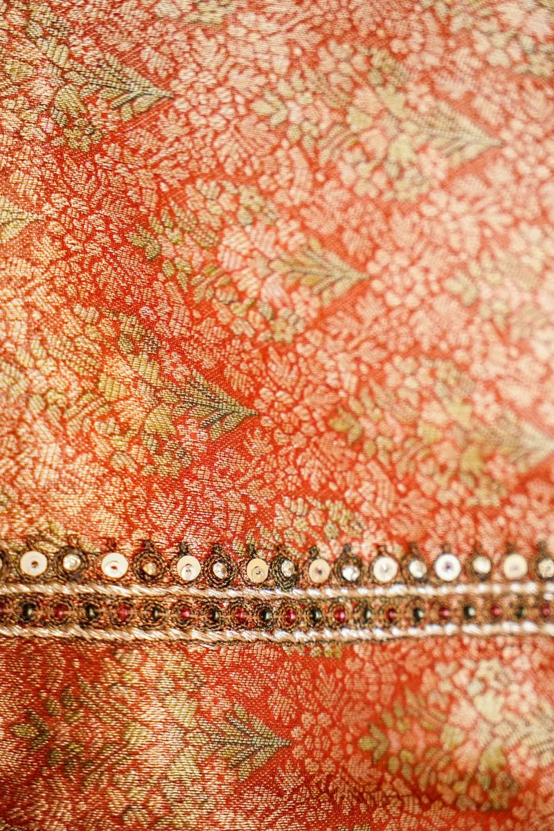 GOLDEN COLOR TISSUE SILK SAREE