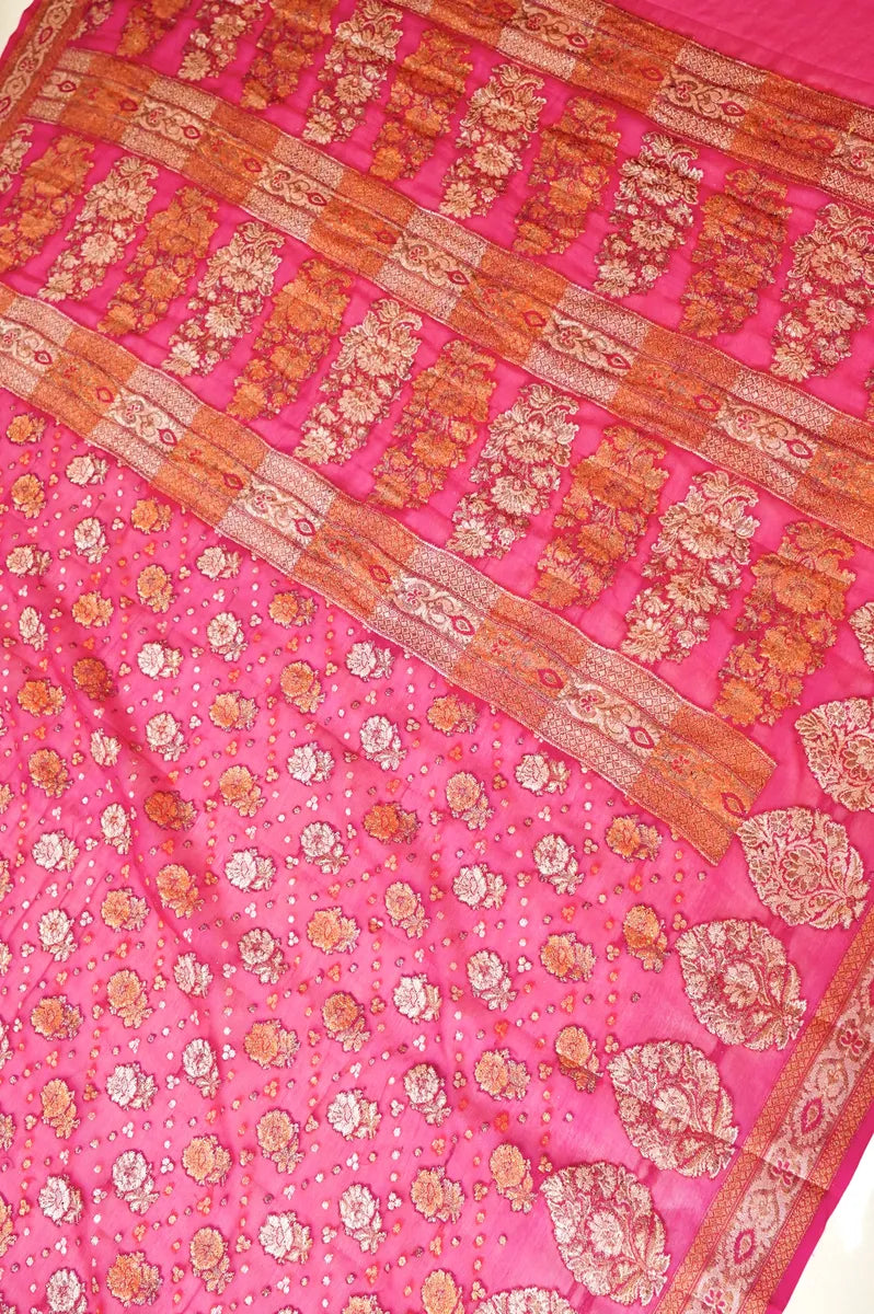 BANARASI RANI COLOR KHADDI GEORGETTE SAREE