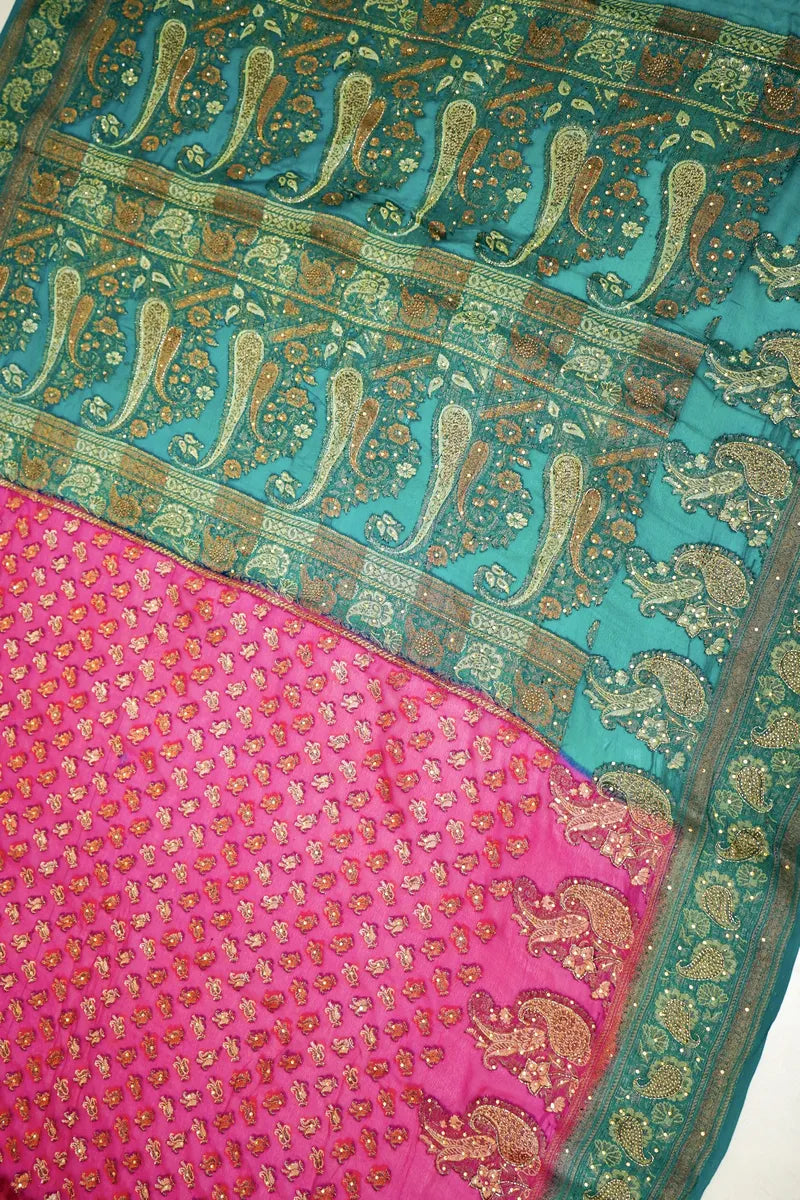 BANARASI RANI COLOR KHADDI GEORGETTE SAREE