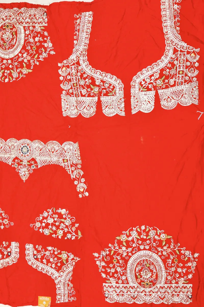 RED COLOR FULL HAND ZARDOSI WORK BRIDAL LEHENGA