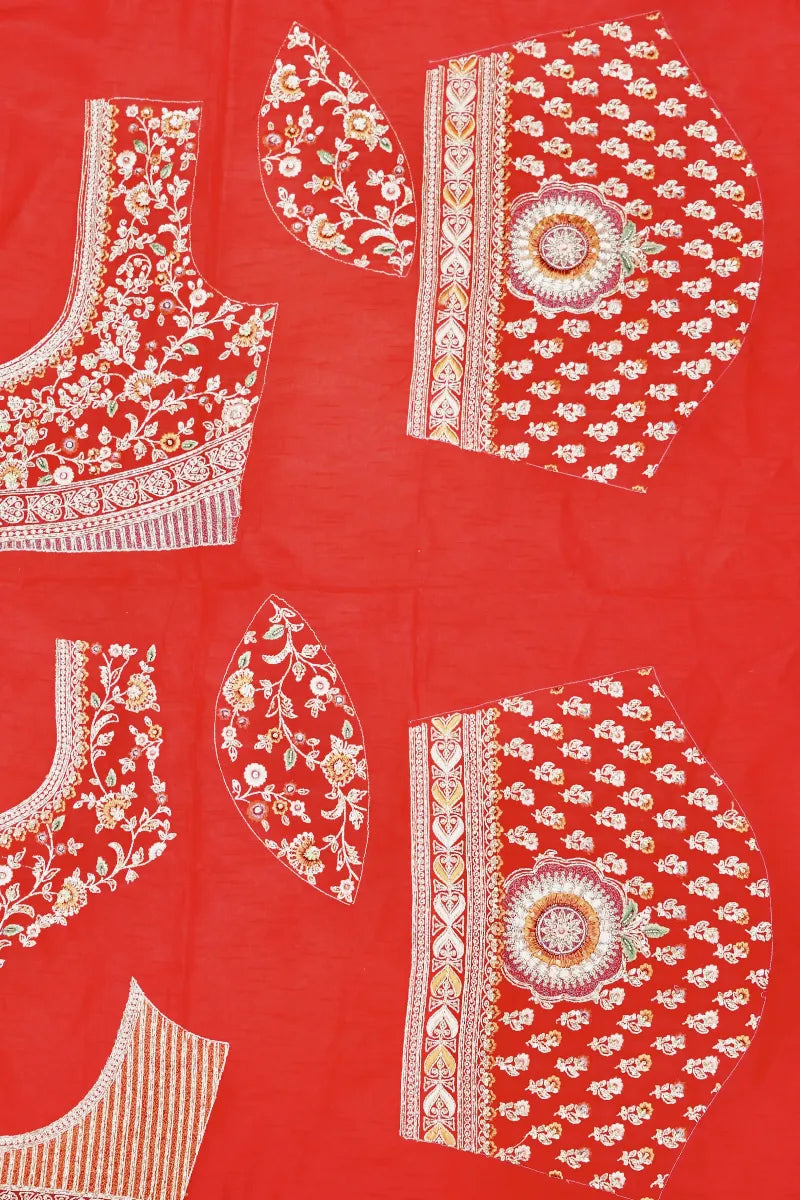 RED COLOR FULL HAND ZARDOSI WORK BRIDAL LEHENGA