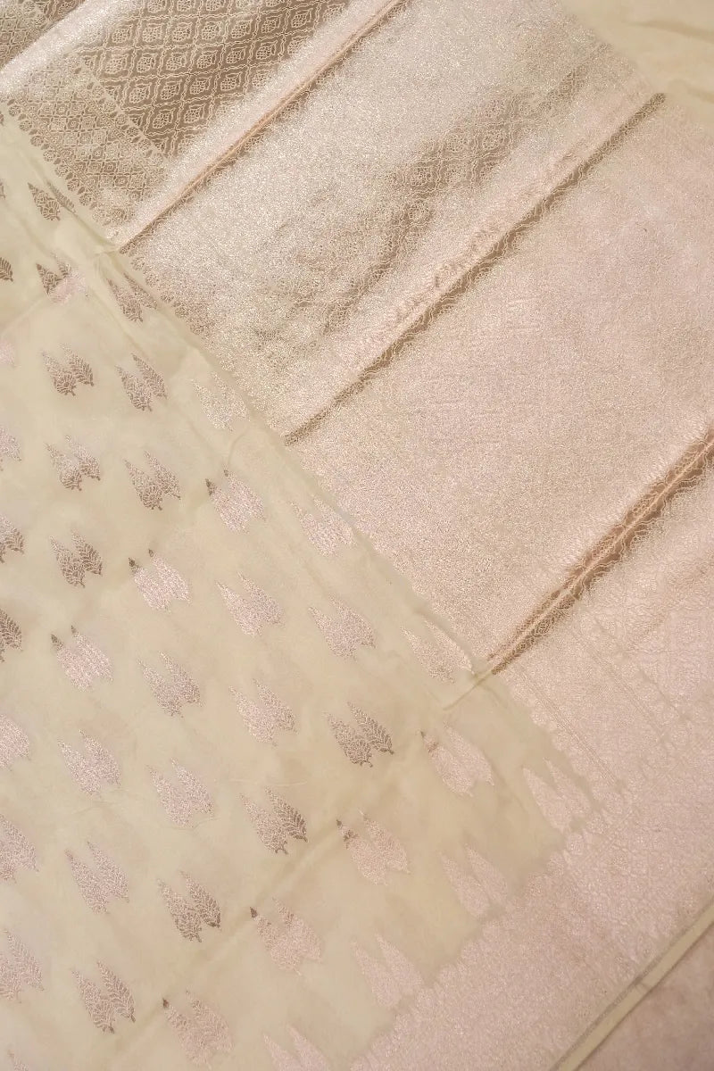 BANARASI SINGLE KATAN RICH ZARI PEACH COLOR SAREE