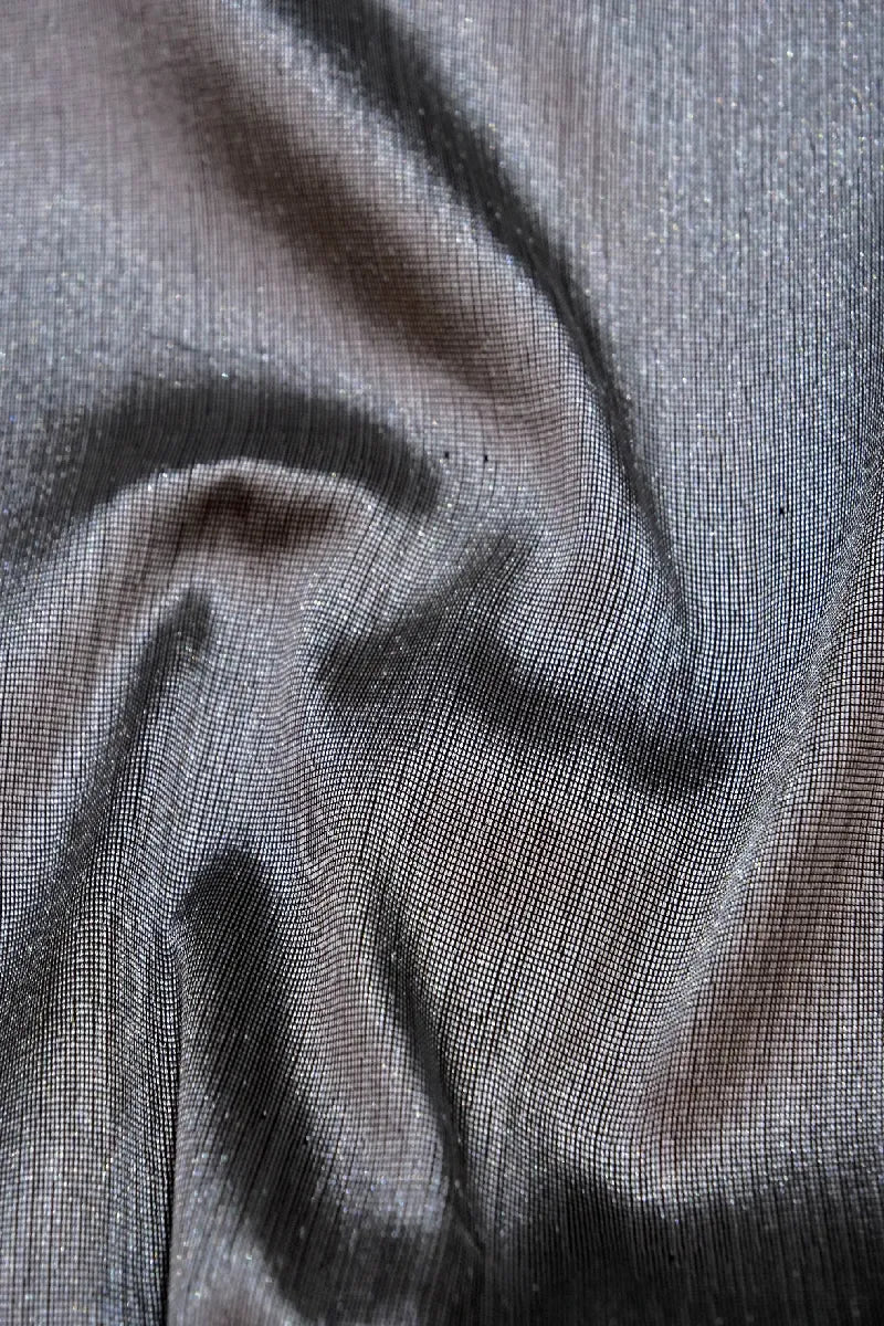 BANARASI SINGLE KATAN RICH ZARI SMOKE GREY COLOR SAREE