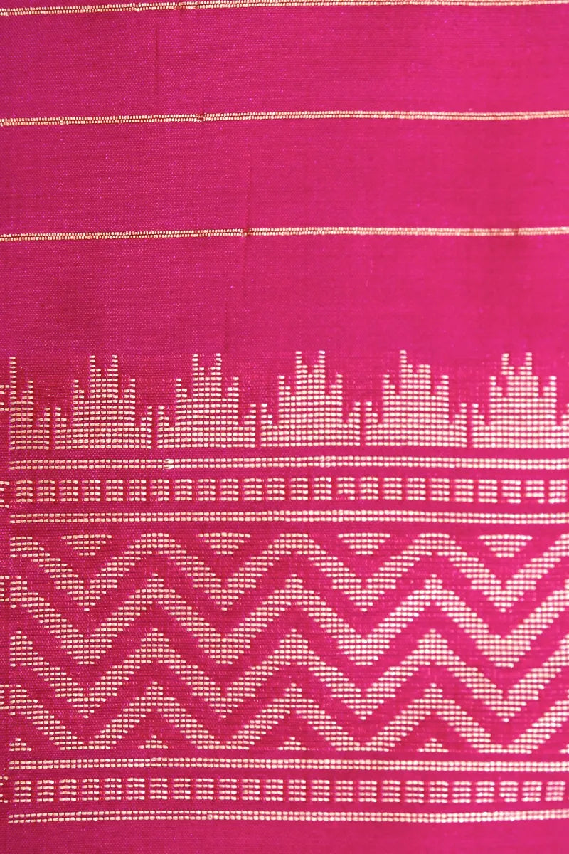 BANARASI SINGLE KATAN RICH ZARI PINK COLOR SAREE