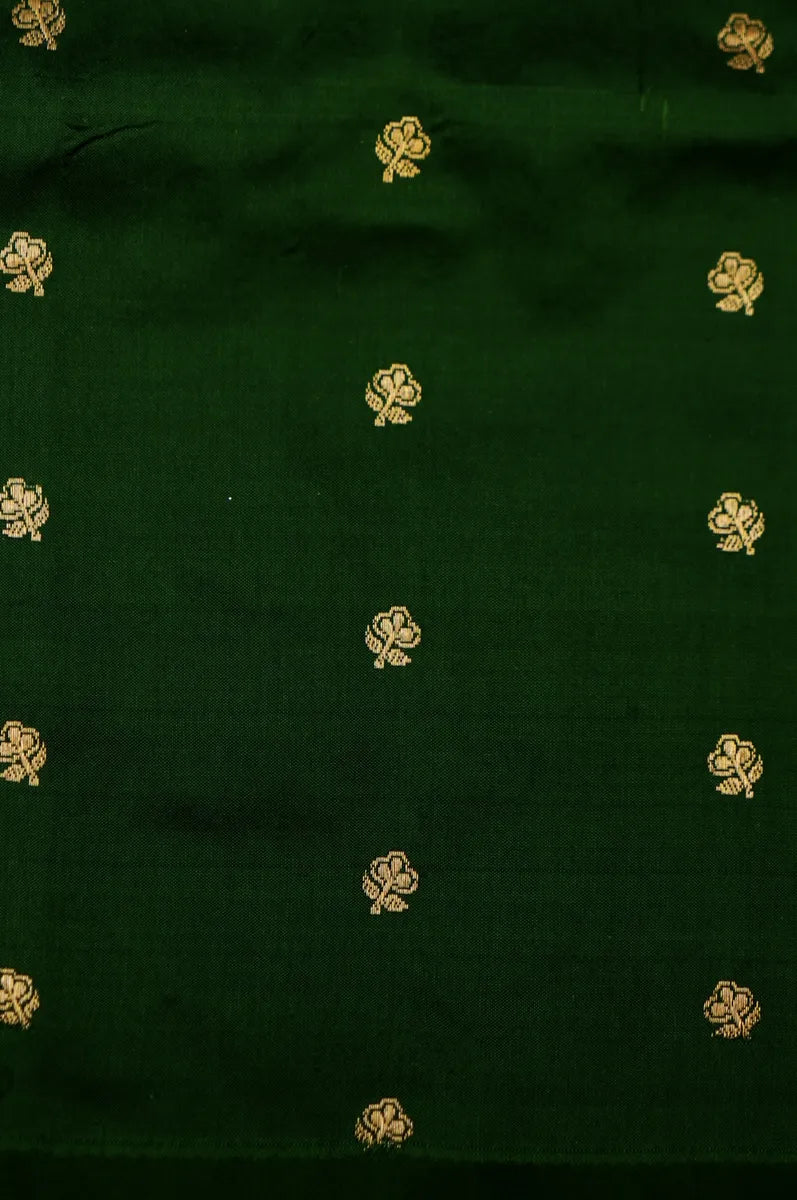PURE BANARASI ROYAL BLUE SINGLE KATAN SILK SAREE