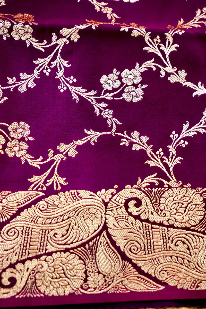 Golden zari sarees Varanasi