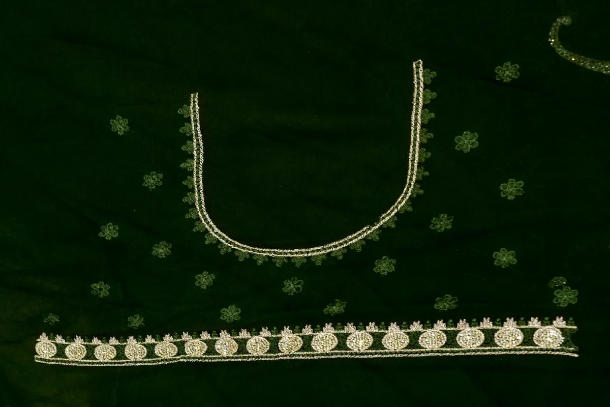 GREEN COLOR CHIFFON SAREE