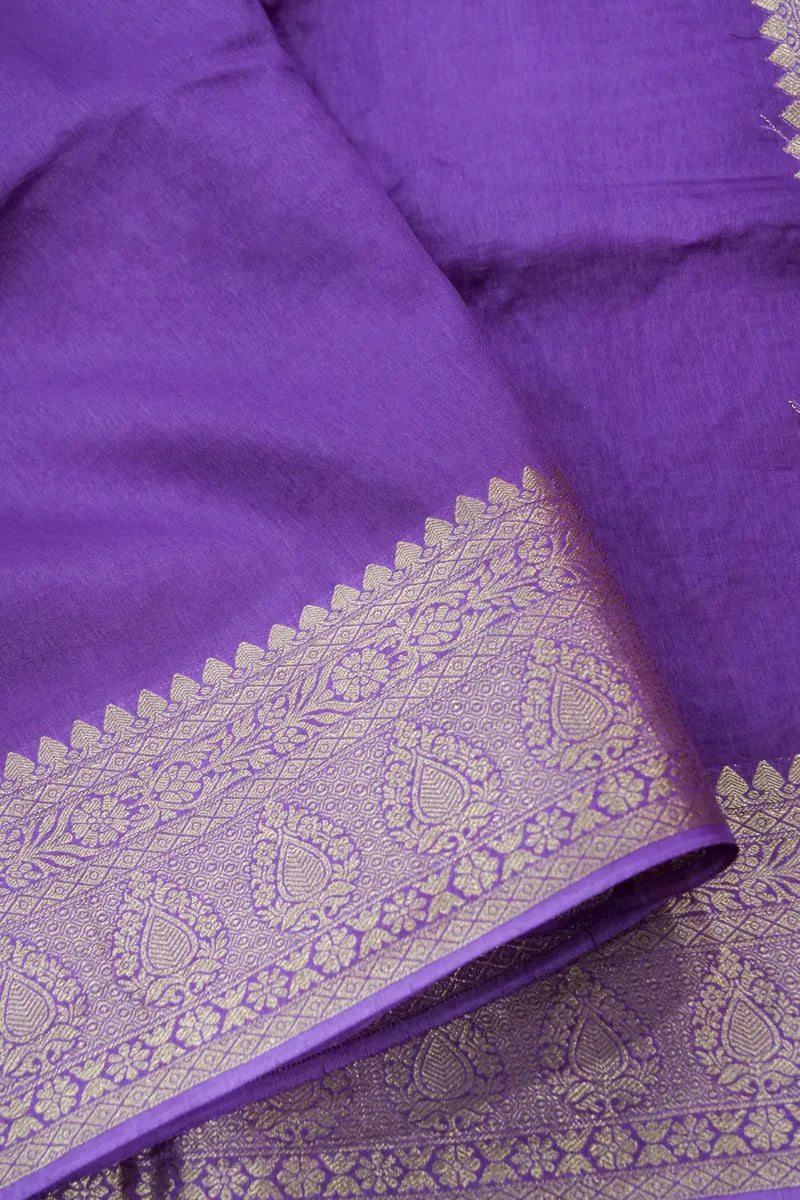 PURPLE COLOR DOLA SILK SAREE