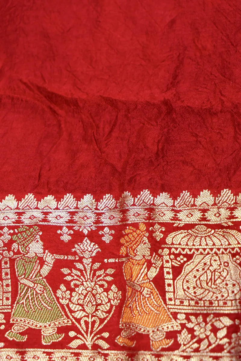 TEAL BLUE COLOR GAJJI SILK BANDHANI SAREE
