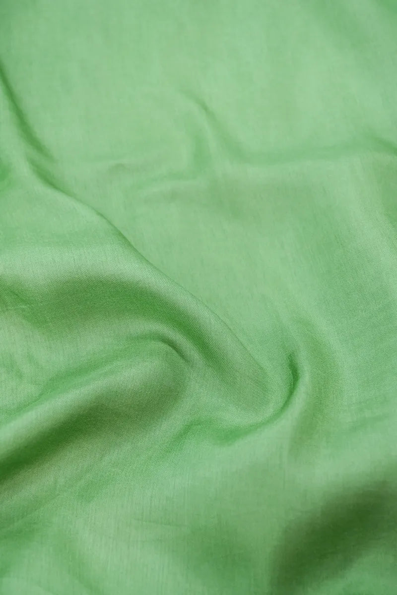 PISTA GREEN COLOR DOLA SILK SAREE