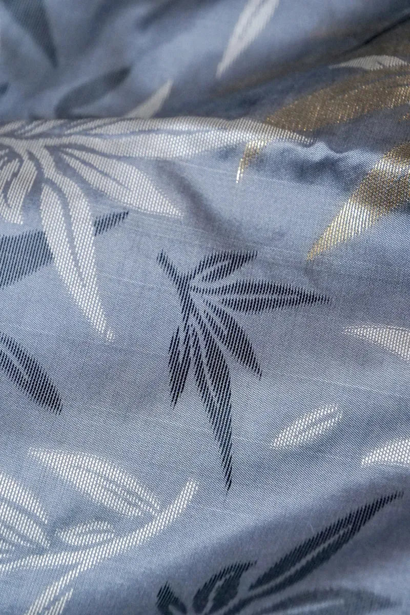 GREY COLOR BANARASI SILK SAREE
