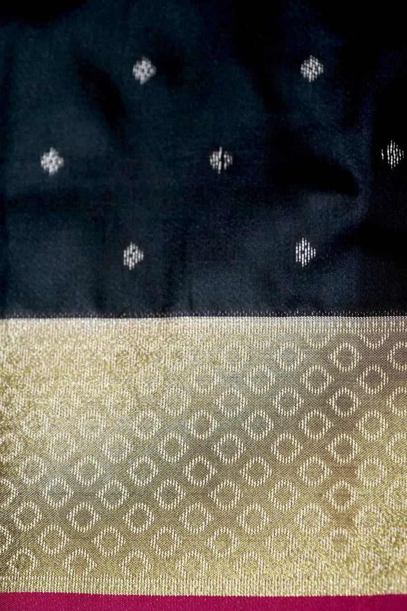GREY COLOR BANARASI SILK SAREE