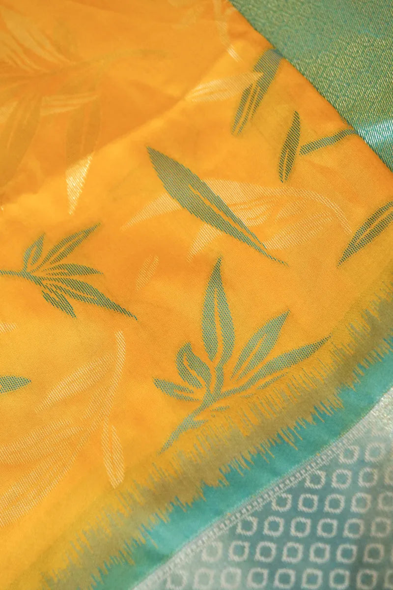 YELLOW COLOR BANARASI SILK SAREE