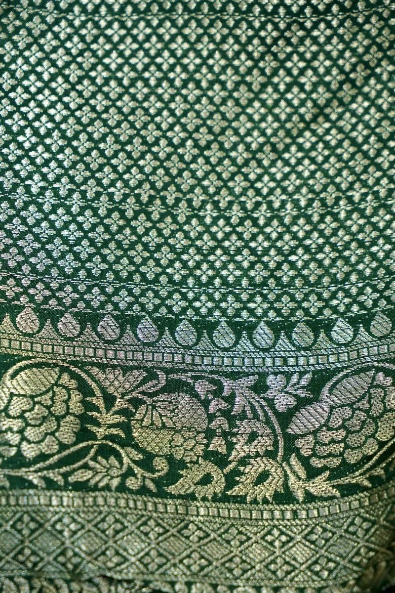 TEAL BLUE COLOR GAJJI SILK BANDHANI SAREE