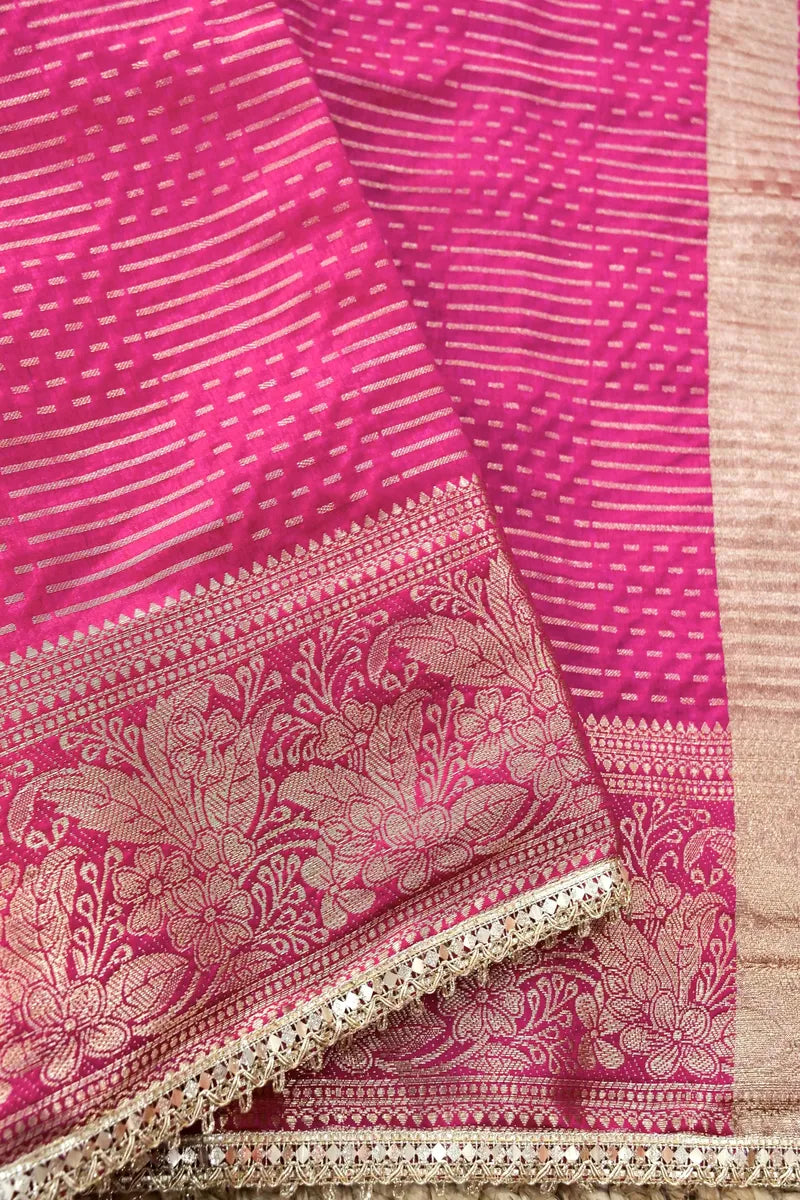 PINK COLOR DOLA SILK SAREE