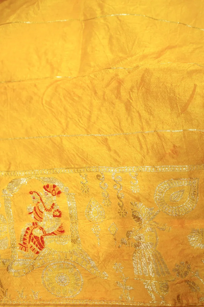 TEAL BLUE COLOR GAJJI SILK BANDHANI SAREE