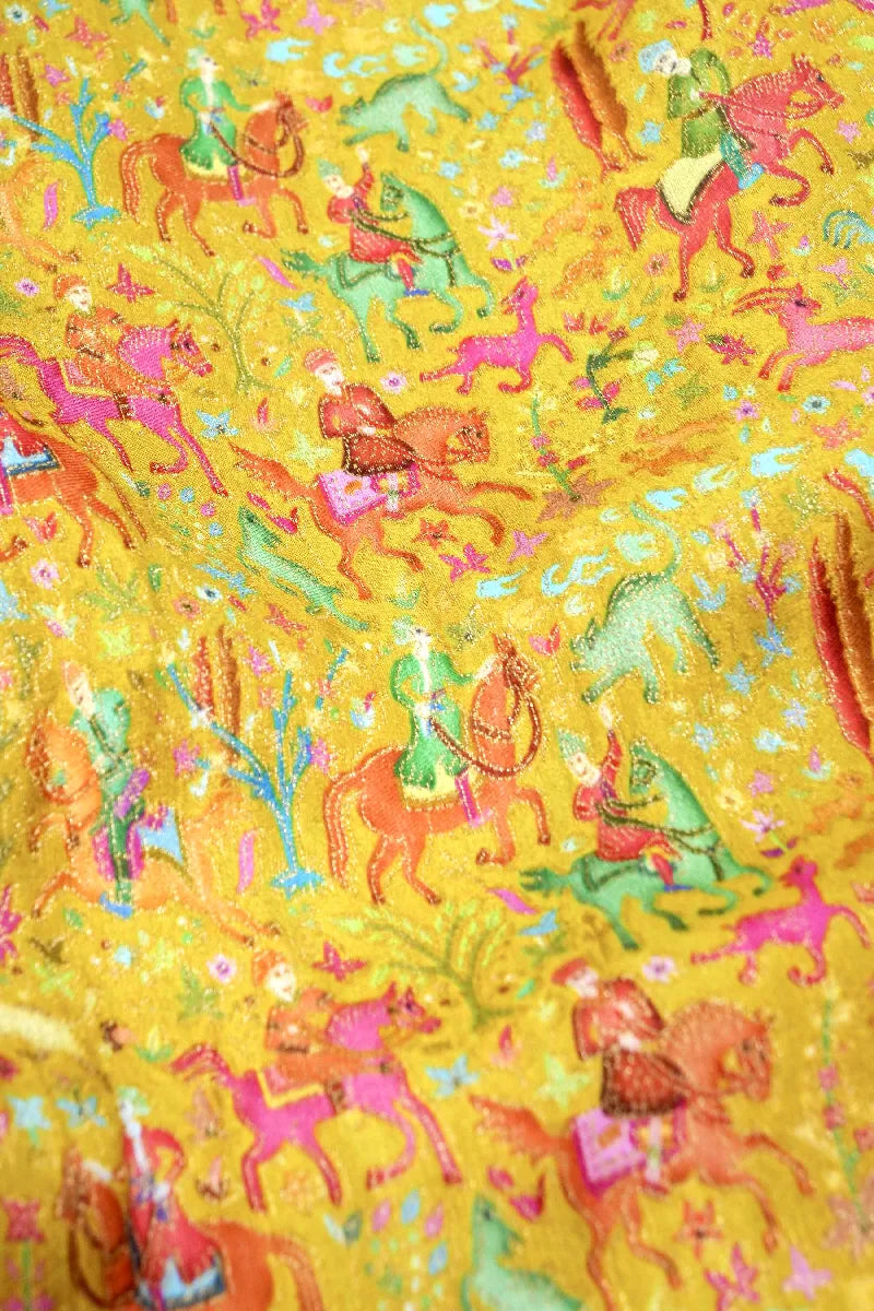 MULTI COLOR CREPE SILK PASHMINA SAREE