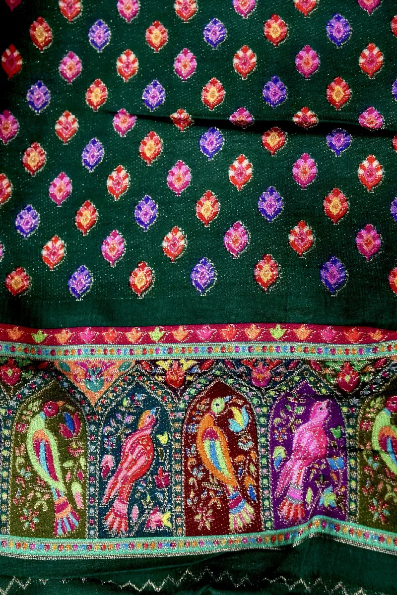 BIEGE COLOR CREPE SILK PASHMINA SAREE