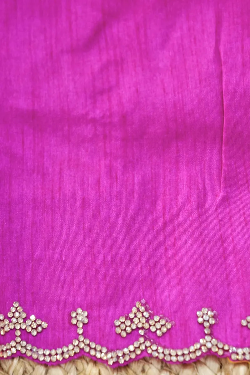 PINK COLOR CHIFFON LEHERIYA PRINT SAREE