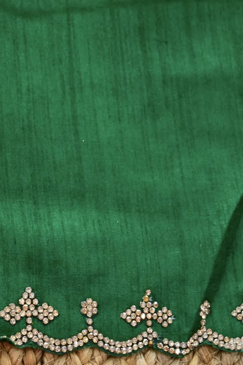 GREEN COLOR CHIFFON LEHERIYA PRINT SAREE