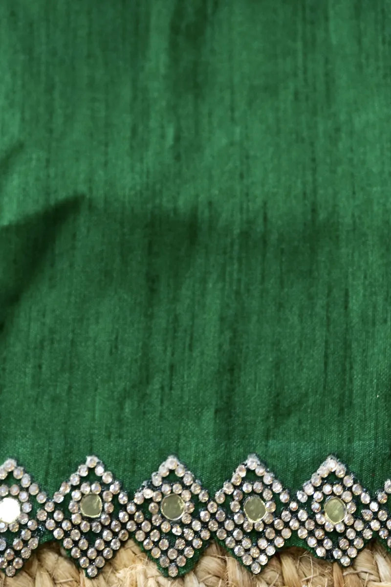 GREEN COLOR CHIFFON LEHERIYA PRINT SAREE