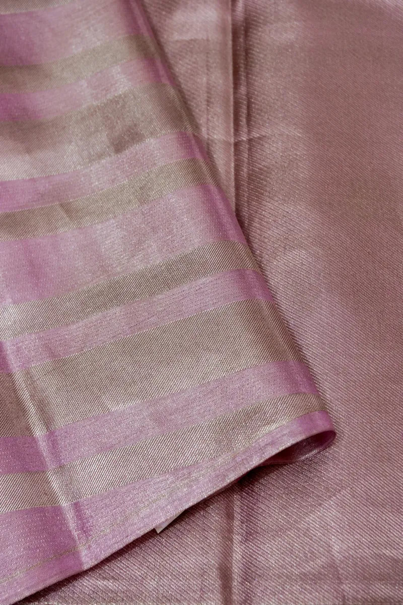 PURE HANDLOOM PONDS PINK COLOR KANCHIPURAM SILK SAREE