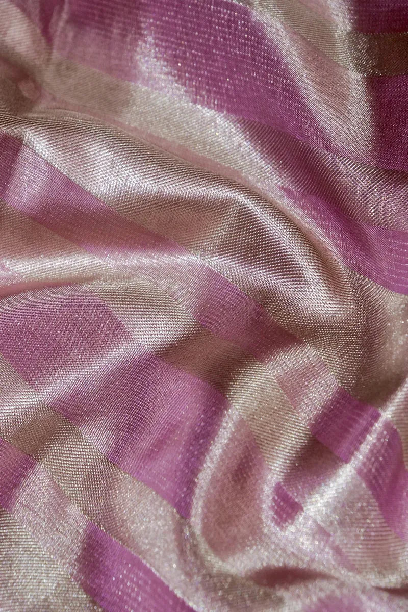 PURE HANDLOOM PONDS PINK COLOR KANCHIPURAM SILK SAREE