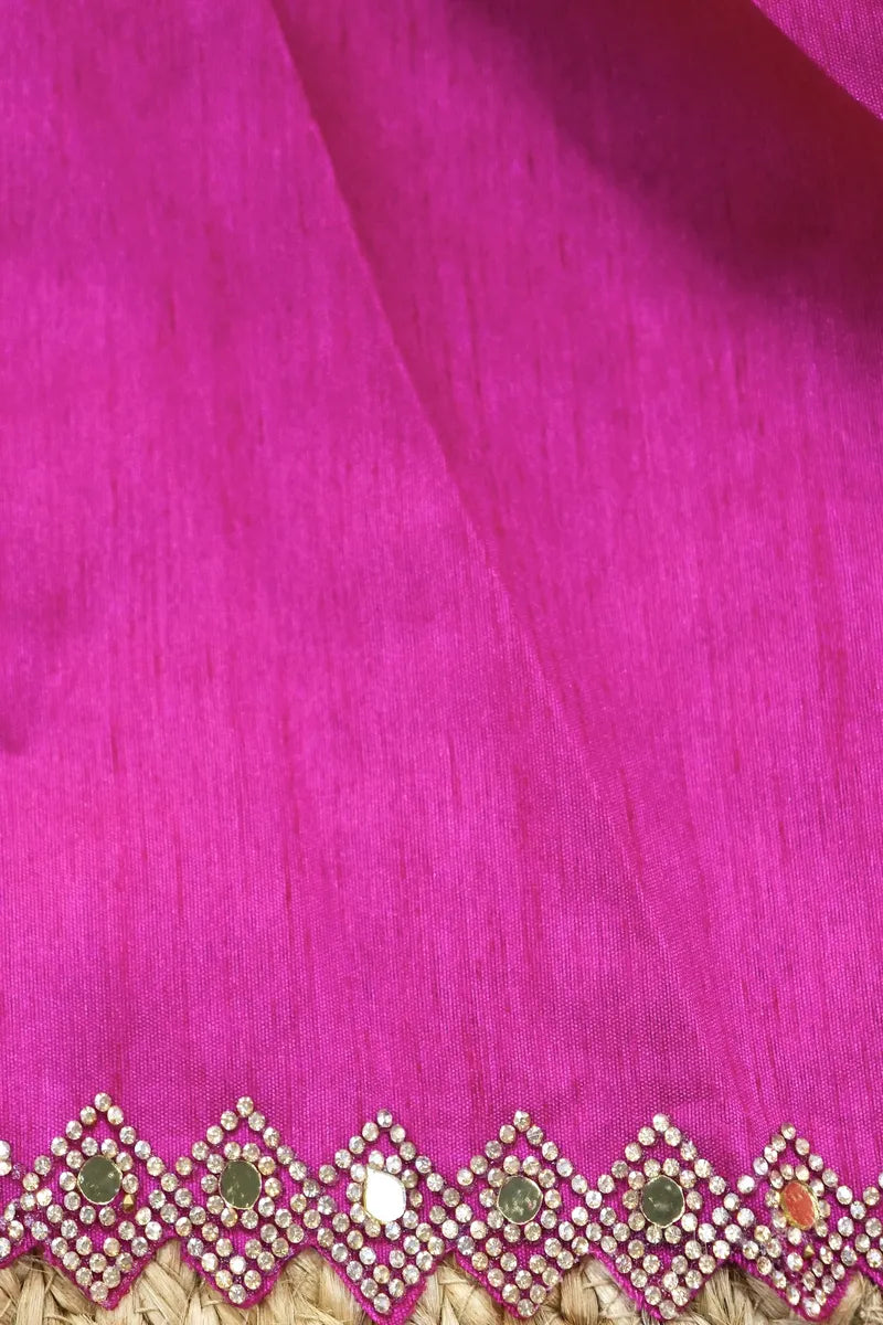 PINK COLOR CHIFFON LEHERIYA PRINT SAREE