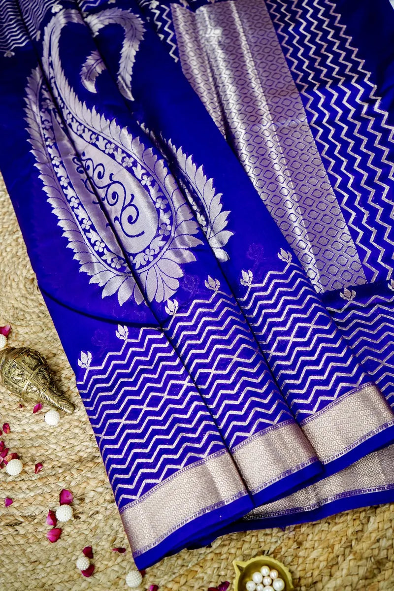 PURPLE COLOR PURE DUPIAN SILK SAREE