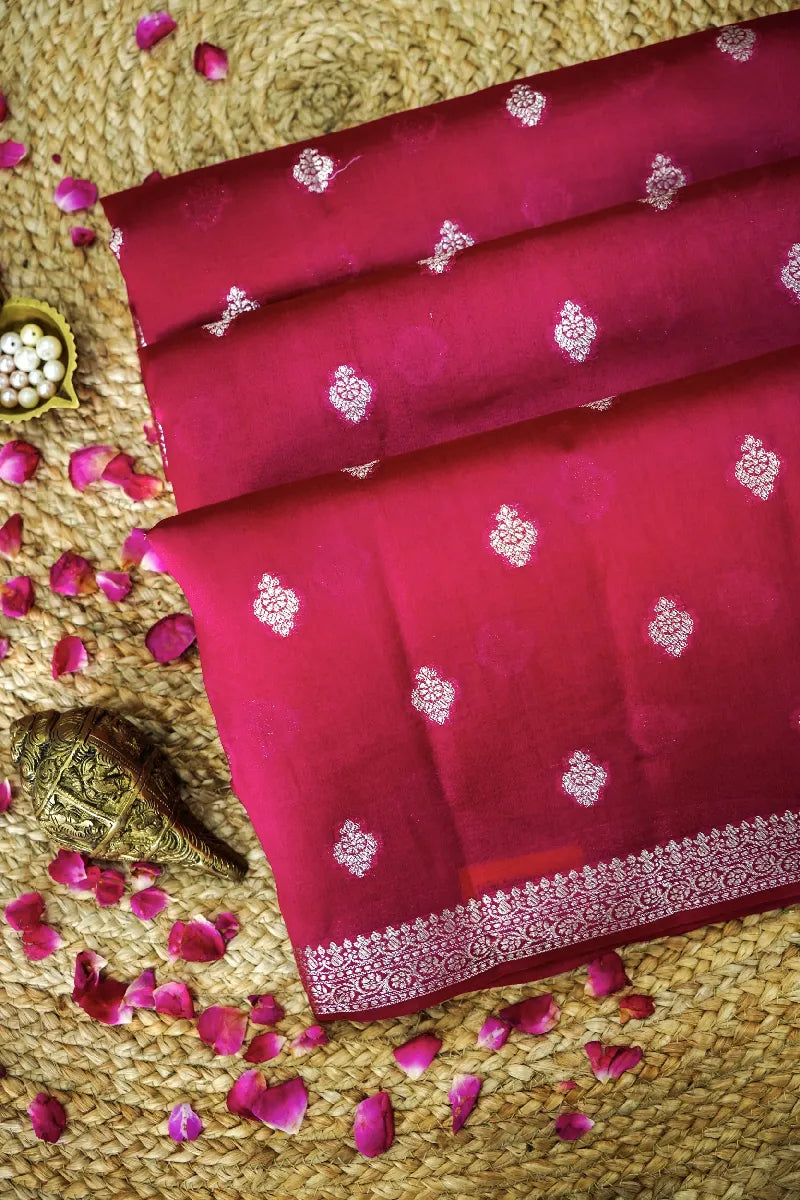 PINK COLOR PURE DUPIAN SILK SAREE