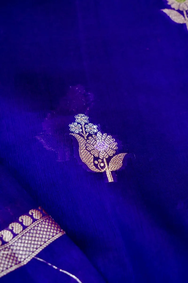 PURPLE COLOR PURE DUPIAN SILK SAREE