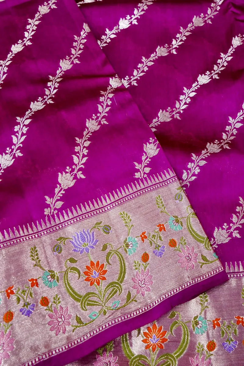 WINE COLOR PURE DUPIAN SILK SAREE
