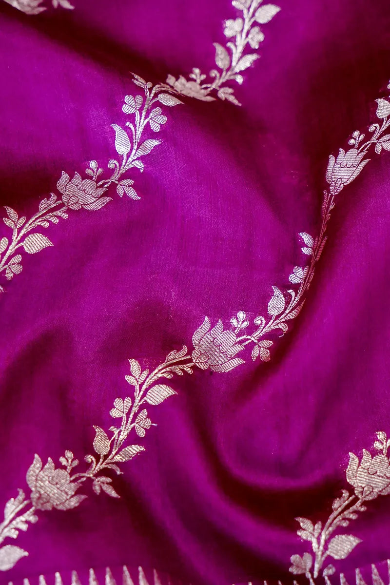 WINE COLOR PURE DUPIAN SILK SAREE