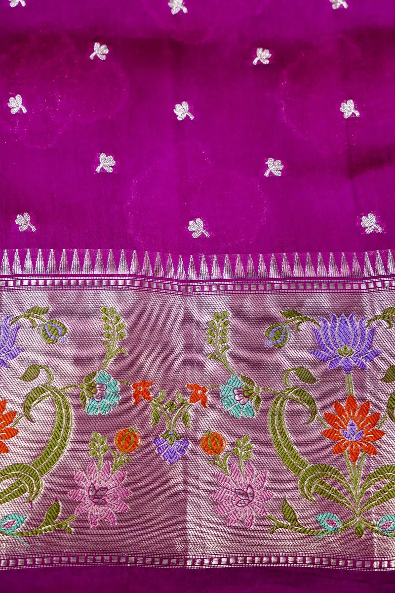 WINE COLOR PURE DUPIAN SILK SAREE