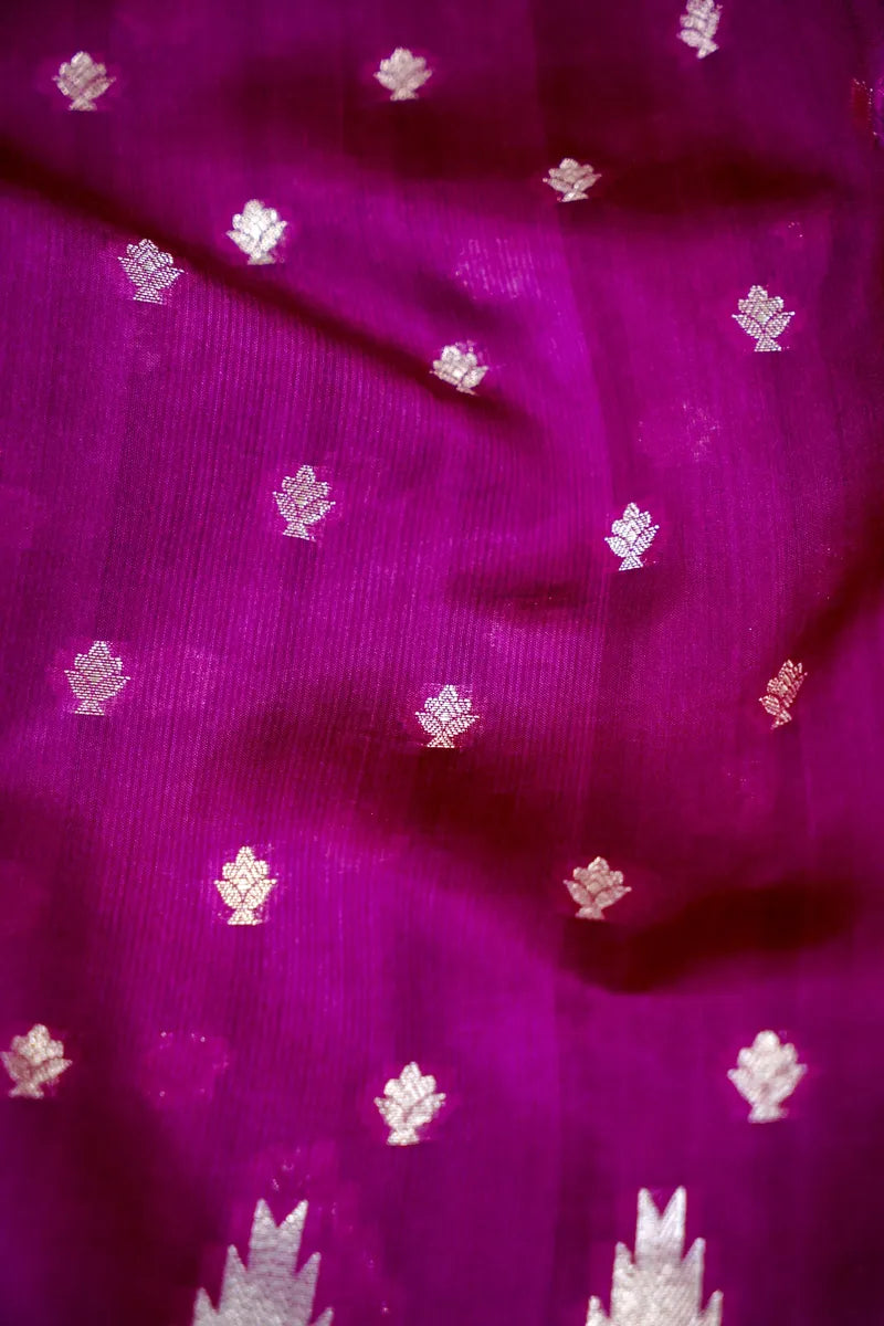 WINE COLOR PURE DUPIAN SILK SAREE