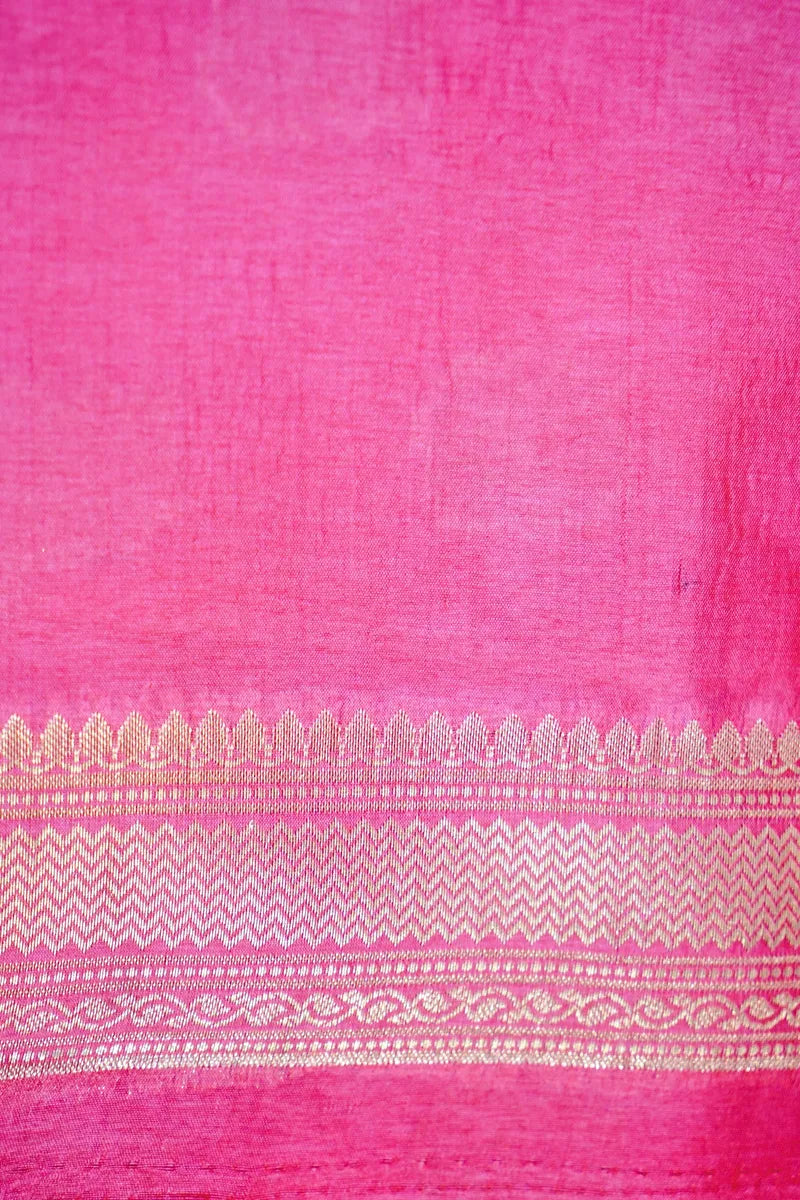 BABY PINK COLOR PURE DUPIAN SILK SAREE